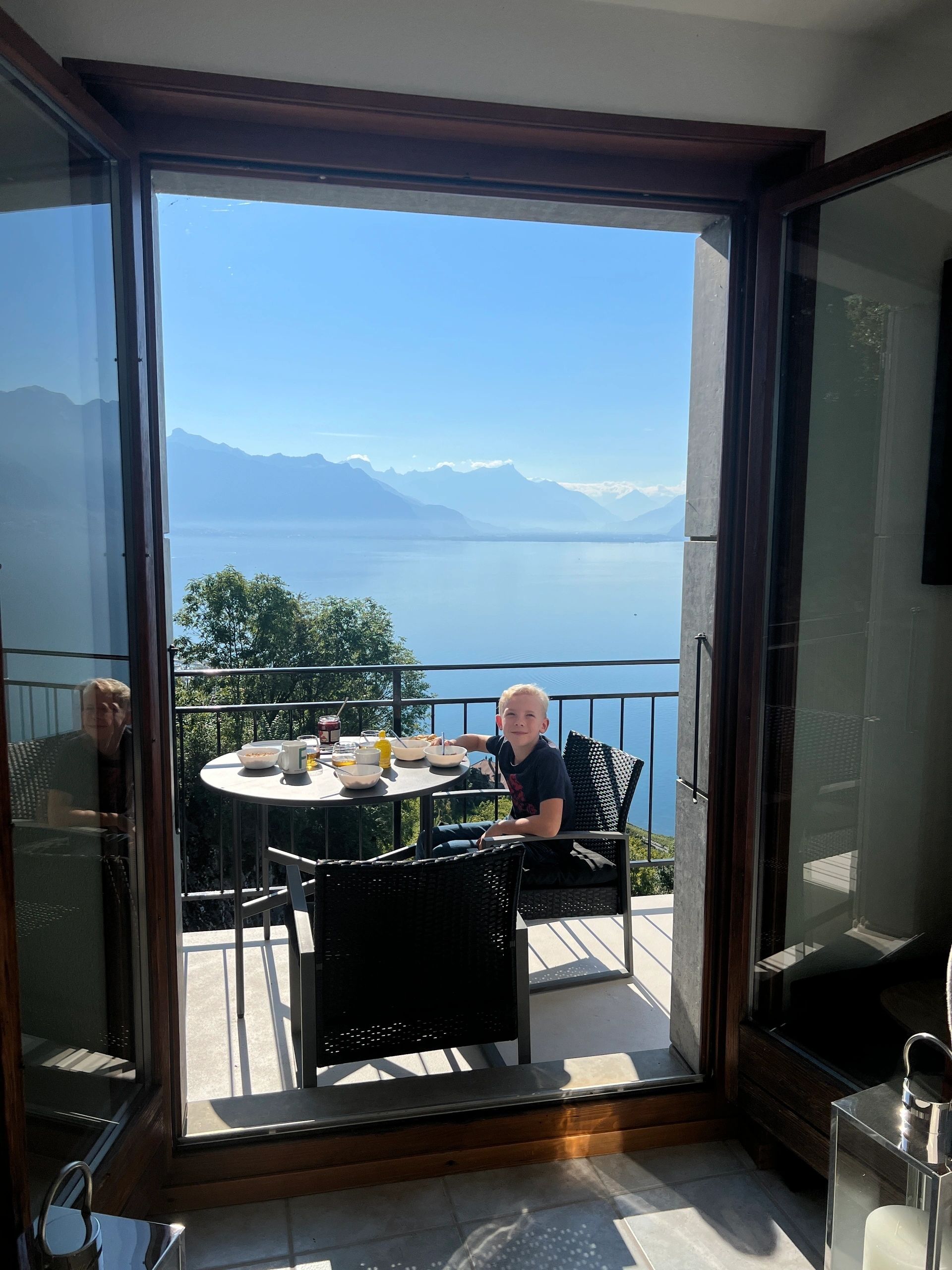 Breakfast on the balcony
