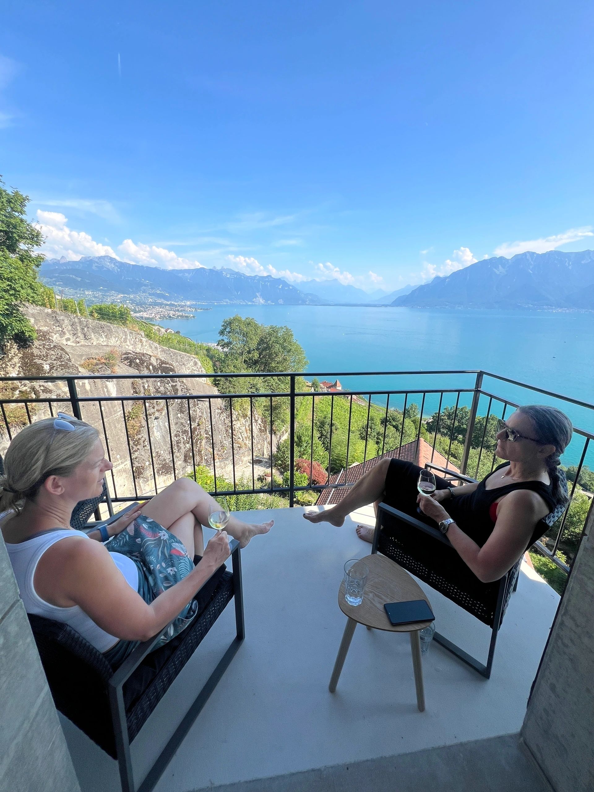 Drinks on the balcony